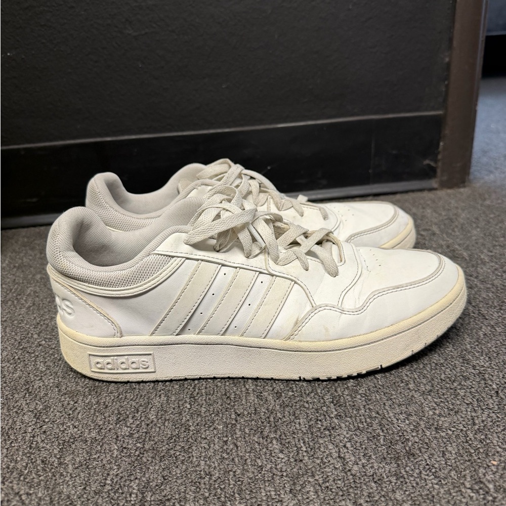 Adidas Classic White and Gray Sneakers